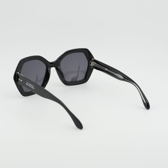 Isabel Marant IM 0107/G/S 0807 IR Sunglasses Black Geometric Frame, Grey Lenses main image 8